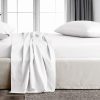 Juego de sábanas TBM 100% algodón egipcio, blanco Juego de
