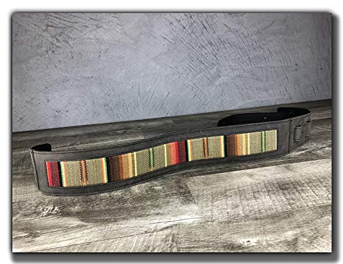 Correa de guitarra de cuero de grano completo inspirada en - Imagen 3