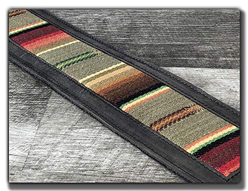 Correa de guitarra de cuero de grano completo inspirada en - Imagen 8