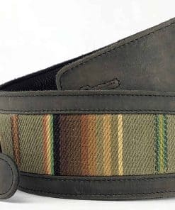 Correa de guitarra de cuero de grano completo inspirada en