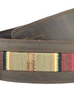 Correa de Guitarra de Cuero de Grano Completo -Whiskey Brown