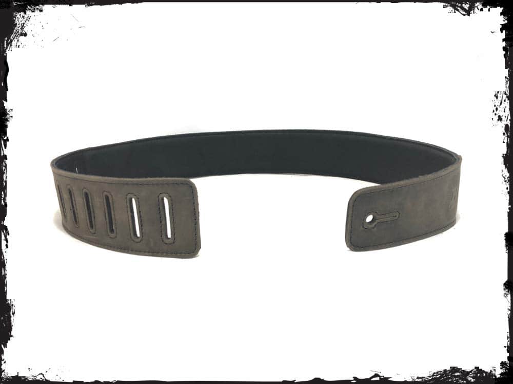 Correa de guitarra de cuero de grano completo inspirada en - Imagen 7