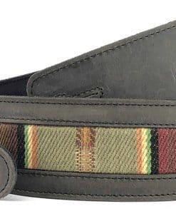 Correa de guitarra de cuero de grano completo inspirada en