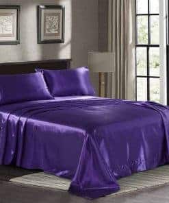 Sábanas de Satén Tamaño California King [Juego de 4,