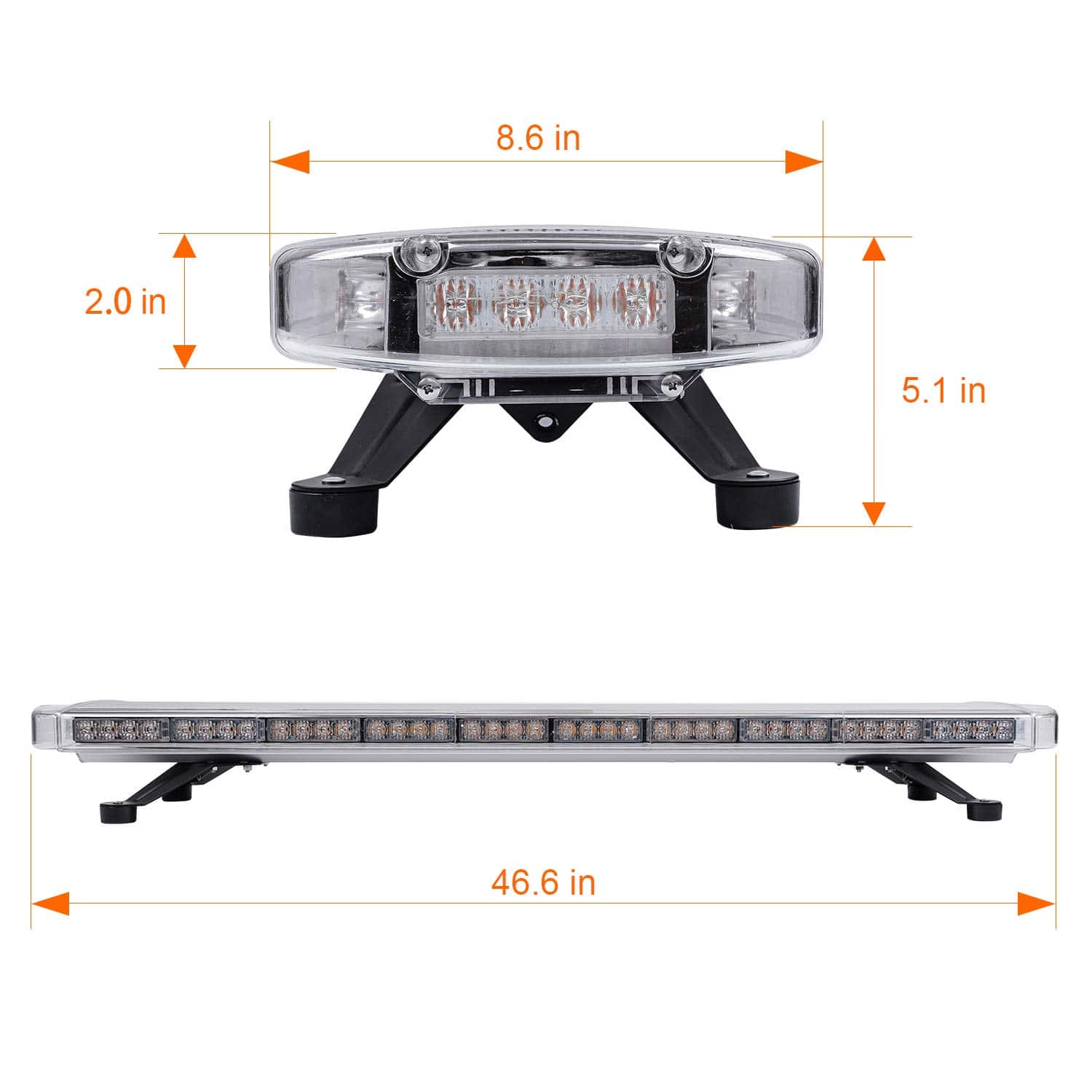 ASPL 47" 88 LED Barra de luces estroboscópicas de alta - Imagen 5