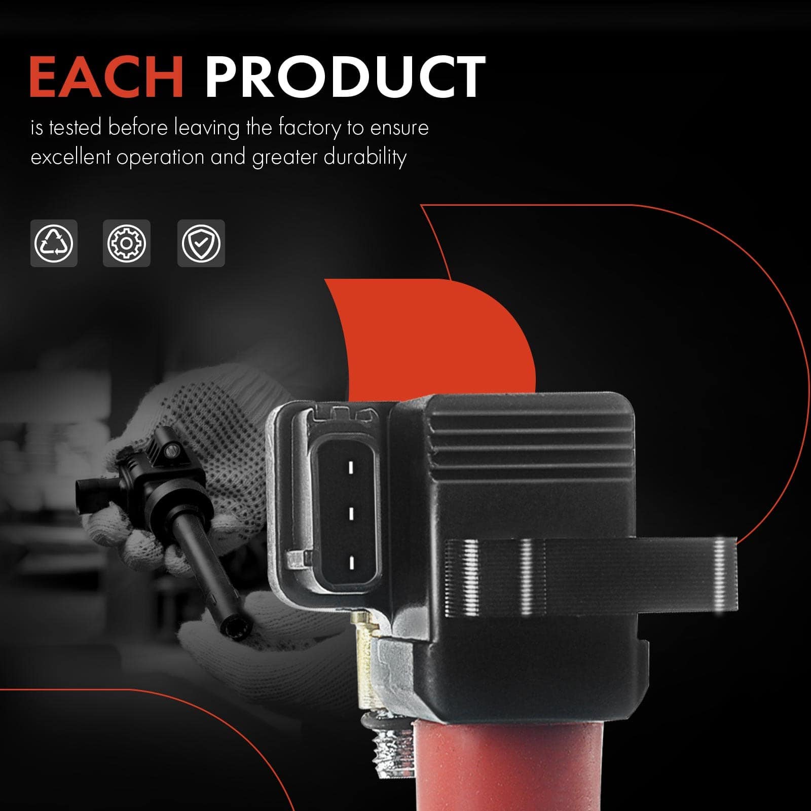 Conjunto de 6 bobinas de encendido del motor A-Premium - Imagen 7