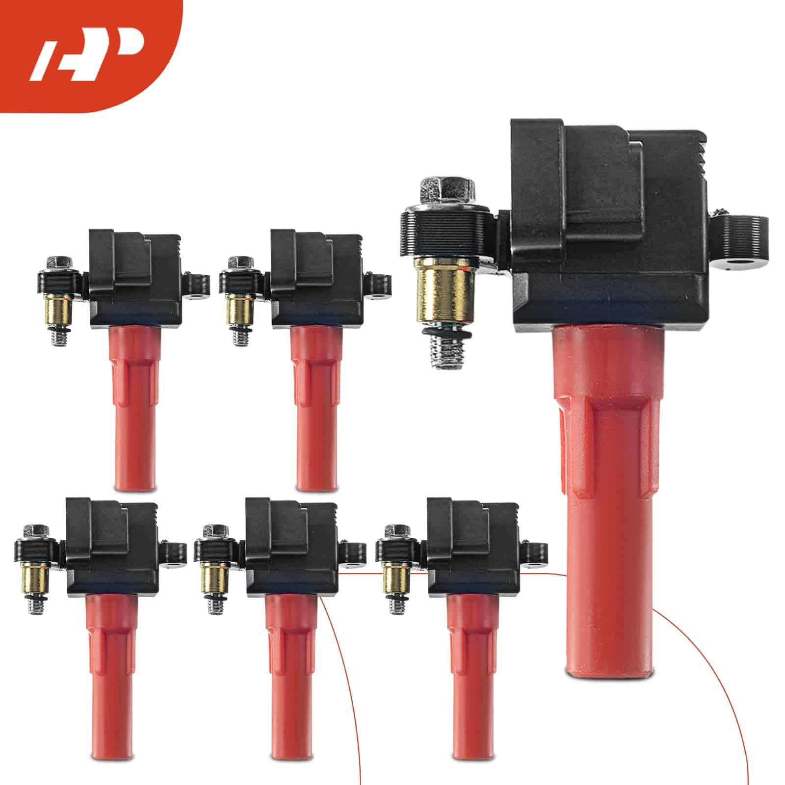 Conjunto de 6 bobinas de encendido del motor A-Premium - Imagen 9