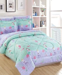 Juego de ropa de cama de 5 piezas con diseño de sirena