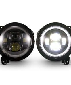 Faros redondos LED Halo DRL de 9 pulgadas para Jeep