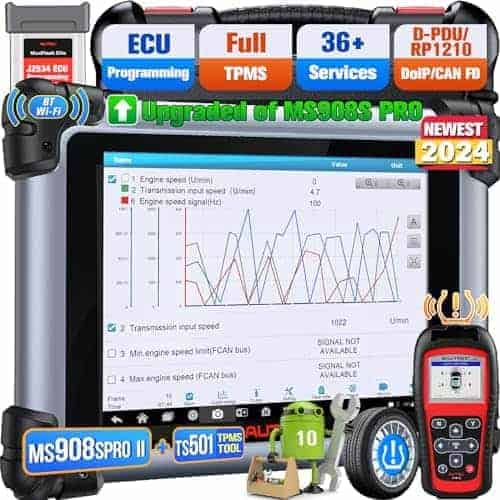 Autel MaxiSYS MS908S PRO II & $225 TS501 TPMS Relearn Tool: