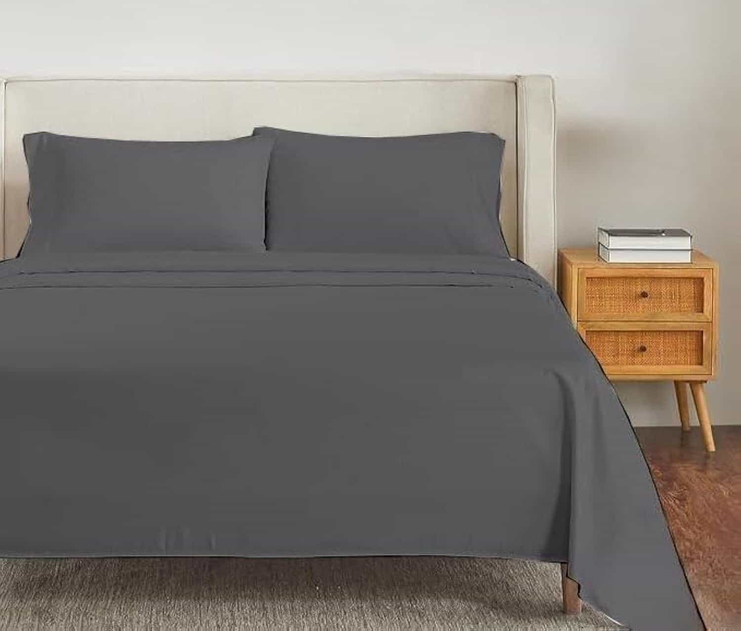 Juego de Sábanas de 4 Piezas de Algodón Twin-XL Premium,