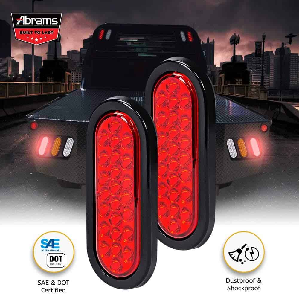 6 Pulgadas Luz trasera de remolque LED roja aprobada por - Imagen 3