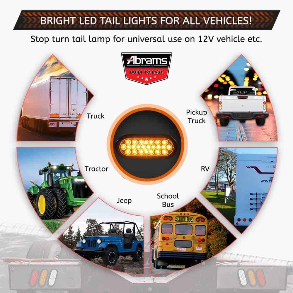 6 Pulgadas Luz trasera de remolque LED roja aprobada por - Imagen 8