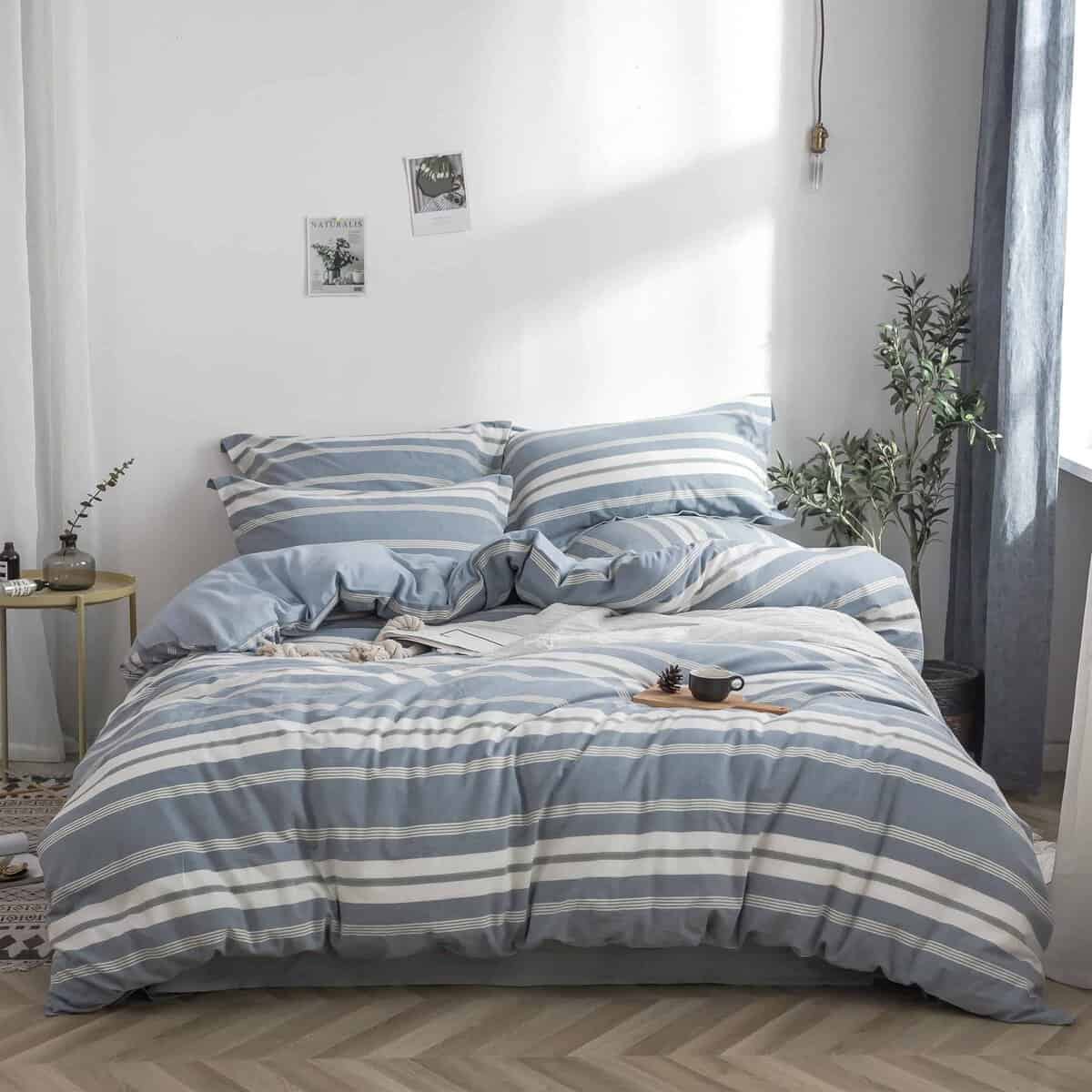 Juego de Funda Nórdica BISELINA 100% Algodón Lavado con