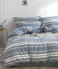 Juego de Funda Nórdica BISELINA 100% -Azul