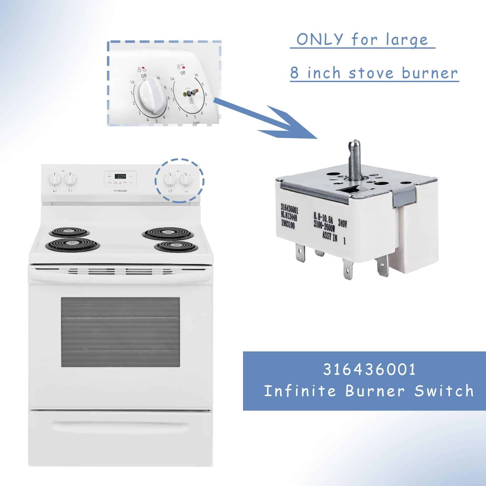 Interruptor de elemento de superficie 316436001 Interruptor - Imagen 6