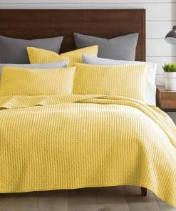 Set de colcha Levtex Home - Cross Stitch Amarillo - 100%