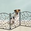 Bundaloo Barrera de Mascotas Plegable de Metal