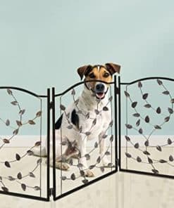 Bundaloo Barrera de Mascotas Plegable de Metal