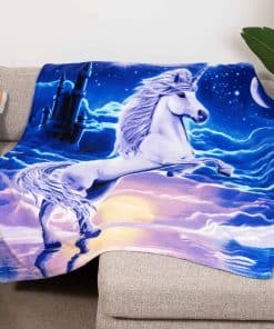 Manta de Unicornio Dawhud Direct para Cama 75x90 Pulgadas