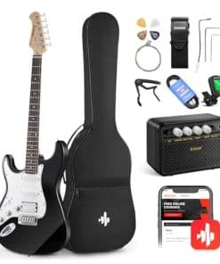 Kit de guitarra eléctrica Donner de 39 pulgadas para zurdos