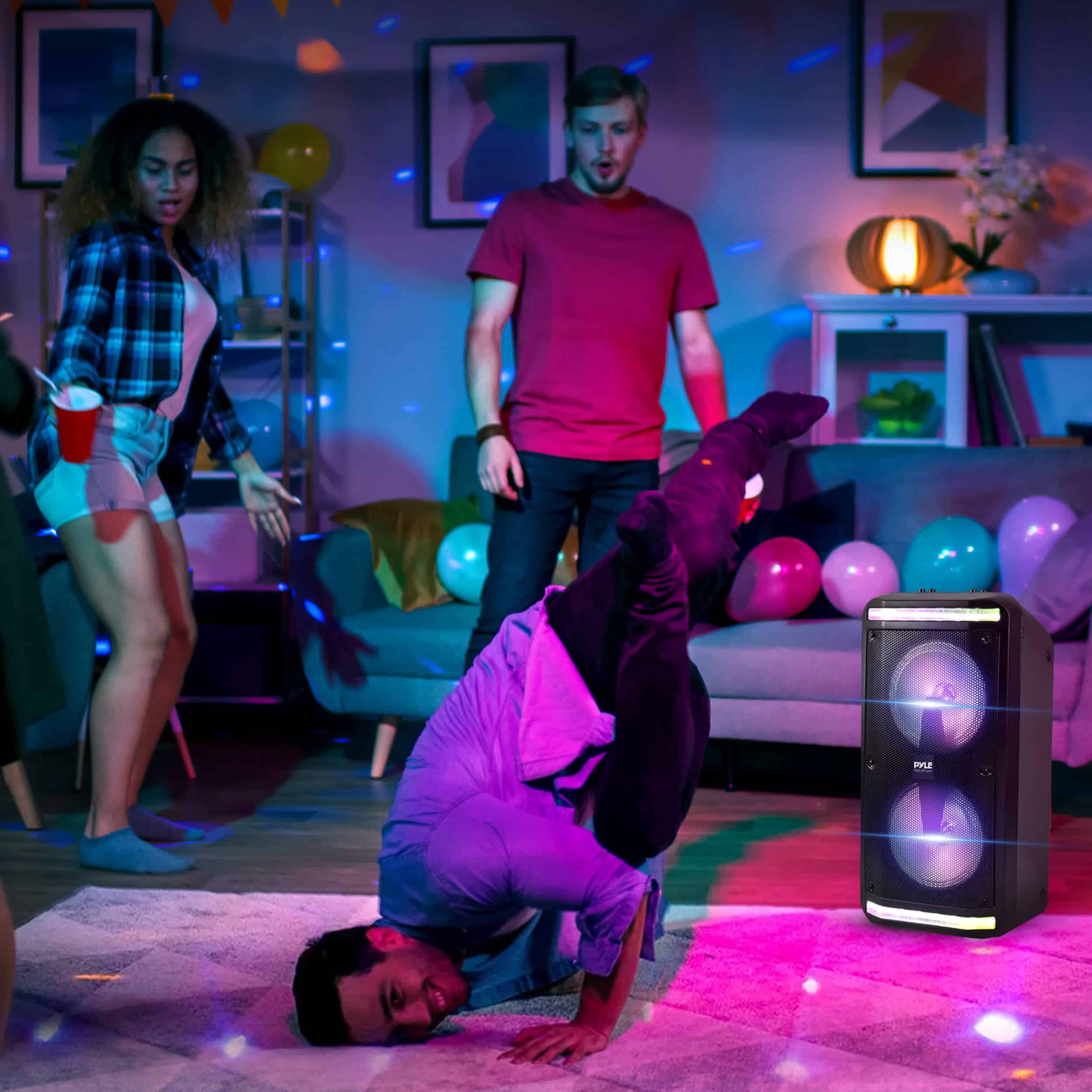 Altavoz PA portátil Bluetooth Pyle-600W Altavoz Bluetooth - Imagen 8