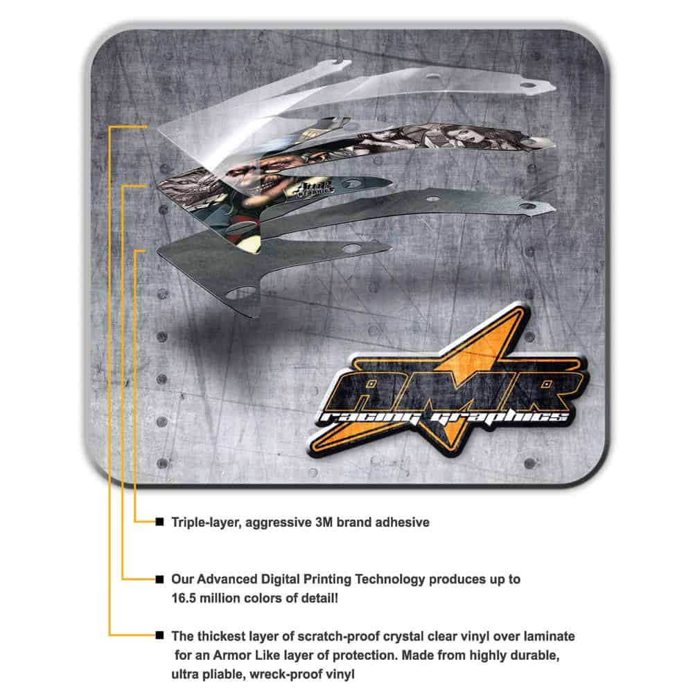 AMR Racing MX Dirt Bike Graphics kit Sticker Decal - Imagen 3