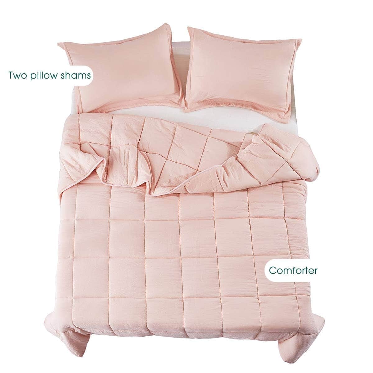 Edredón de confort HIG de 3 piezas lavado previamente para - Imagen 6