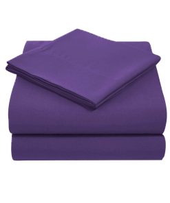 Juego de sábanas ajustables Dzire Linen High -Púrpura