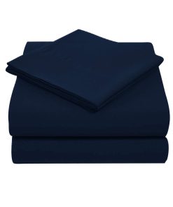 Juego de sábanas ajustables Dzire Linen High -Azul marino