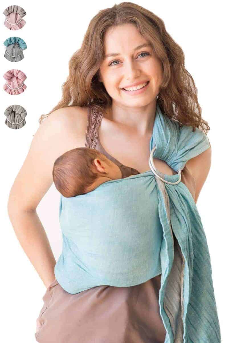 Fular Portabebés Mebien de Muselina de Algodón 100% -