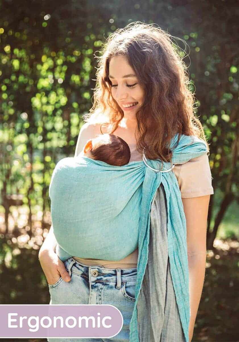 Fular Portabebés Mebien de Muselina de Algodón 100% - - Imagen 10