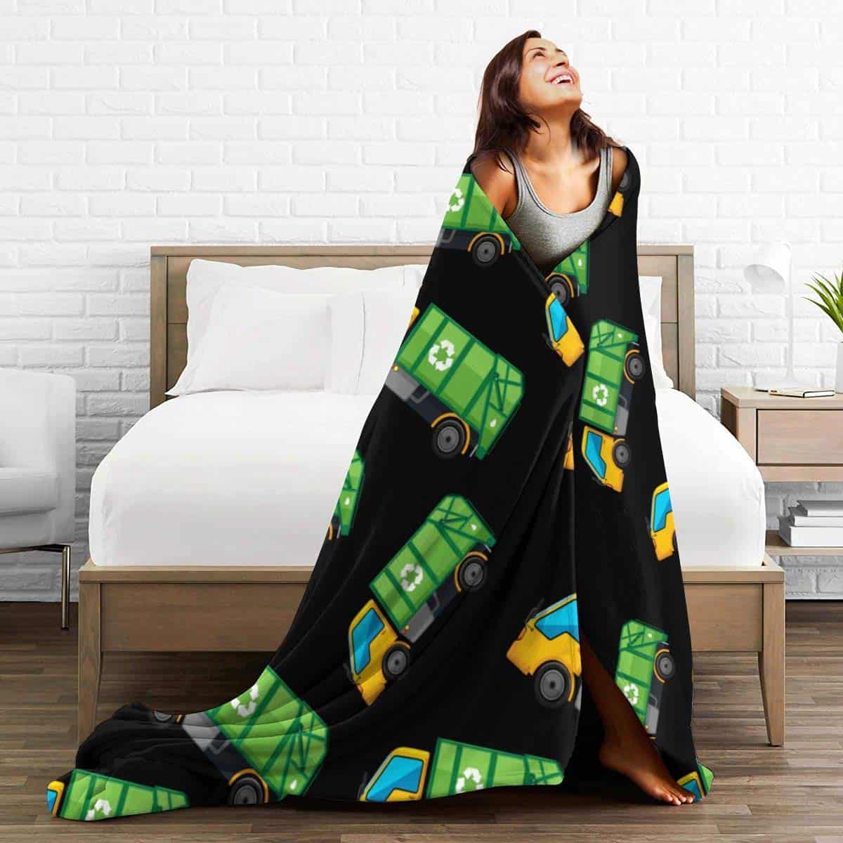 Manta de Vellón Ultra Suave con Estampado de Camión de - Imagen 6