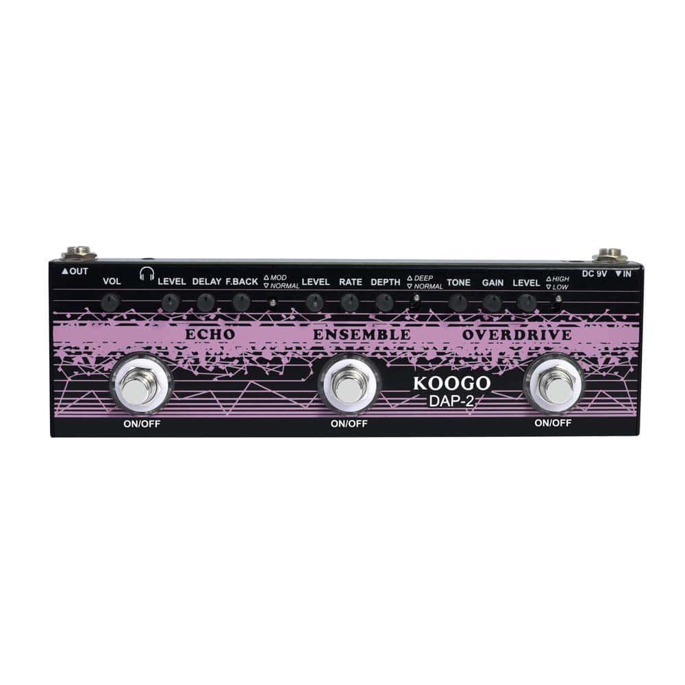 Pedal de Efectos Multi Guitarra Koogo Echo & Ensemble &