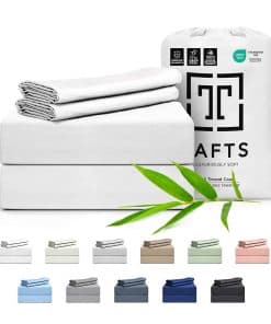Juego de sábanas de bambú Tafts 100% viscosa tallas King,