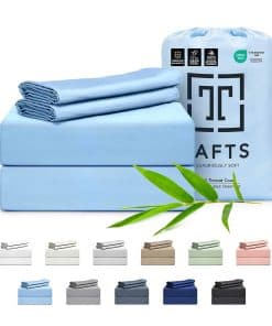 Juego de sábanas completo por Tafts, 100% viscosa de bambú