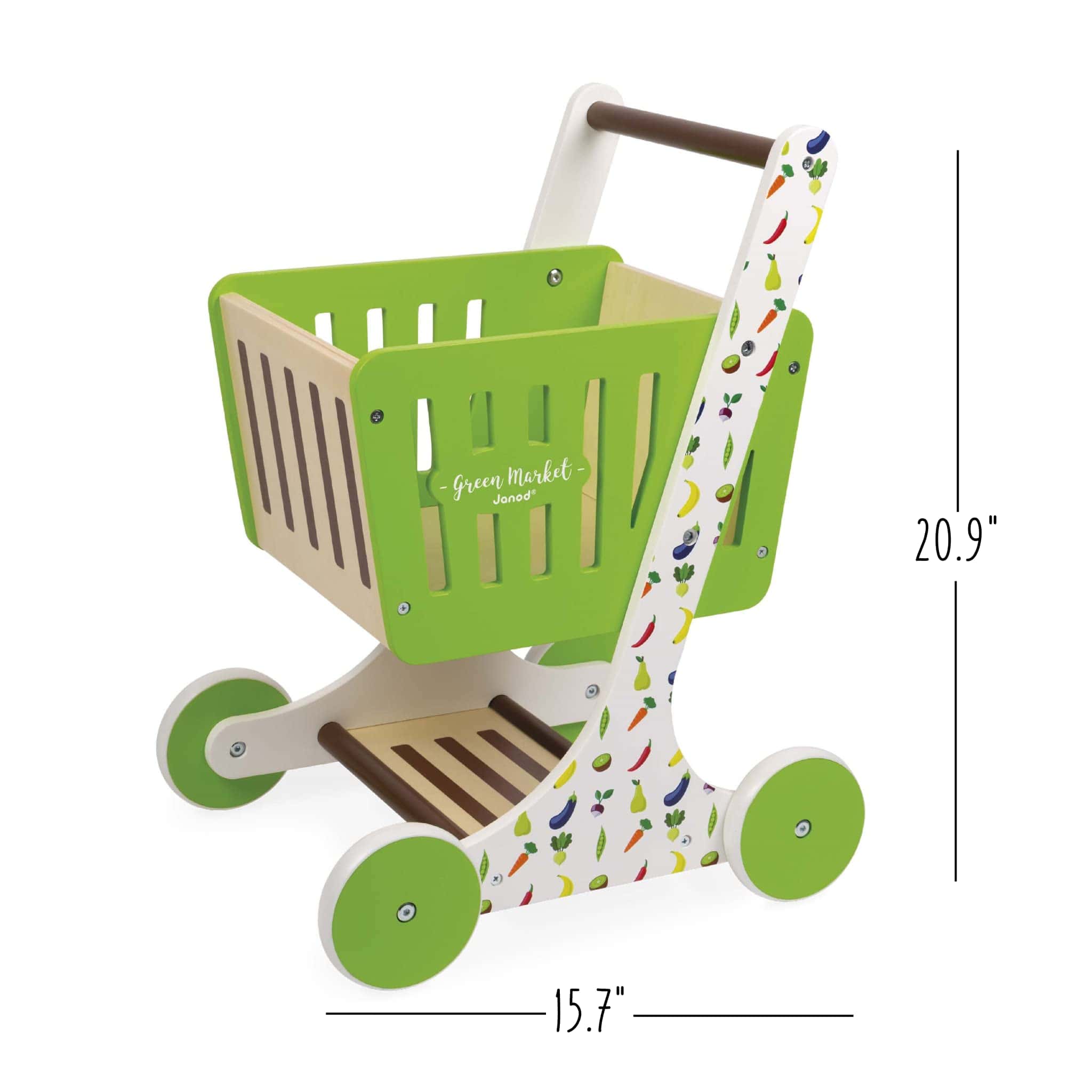 Carrito de Compras de Madera Janod Green Market con 7 - Imagen 4