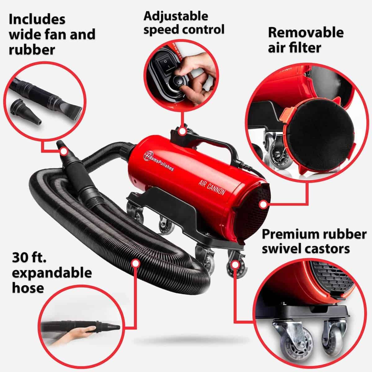 Adam's Air Cannon Car Dryer Blower - Potente Lavado de - Imagen 3