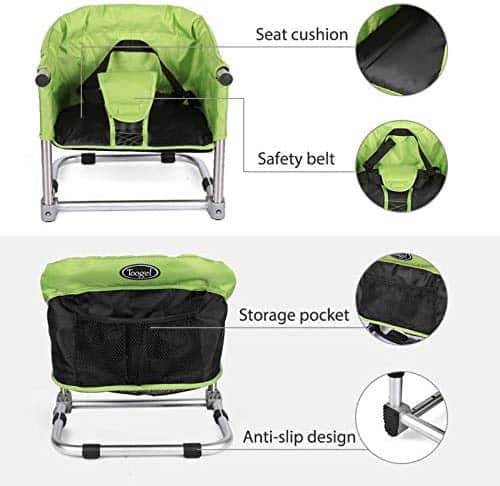 Asiento Elevador para Mesa: Silla Portátil para Bebés con - Imagen 5