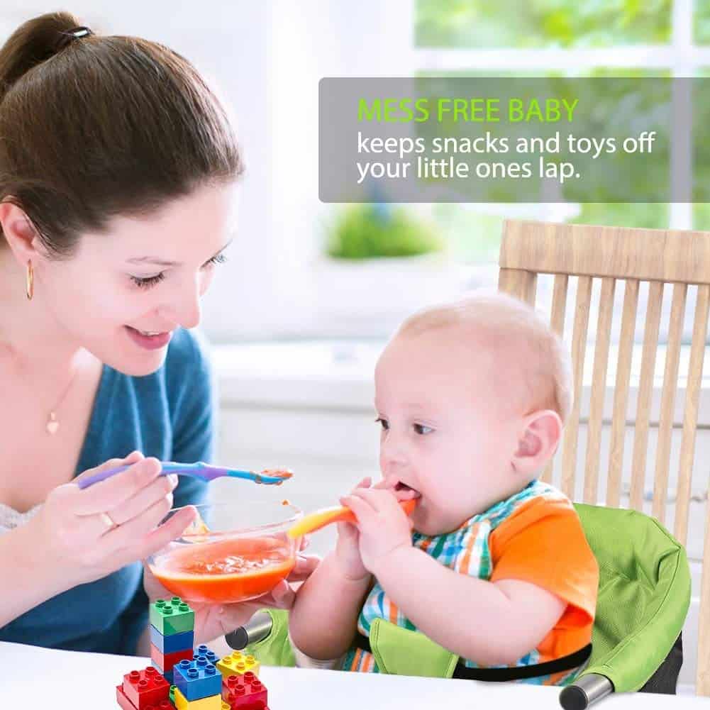 Asiento Elevador para Mesa: Silla Portátil para Bebés con - Imagen 8