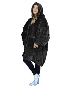 Manta con capucha extragrande sudadera cómoda Sherpa