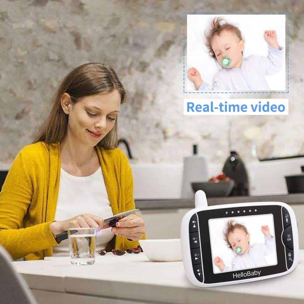 Monitor de Video para Bebé HelloBaby con Cámara Remota - Imagen 7