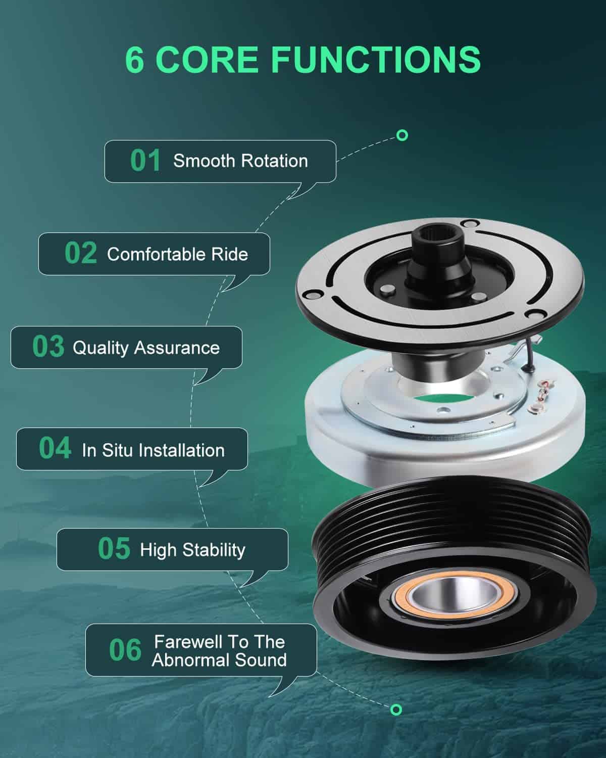 Kit de Ensamblaje de Bobina de Embrague del Compresor de - Imagen 6