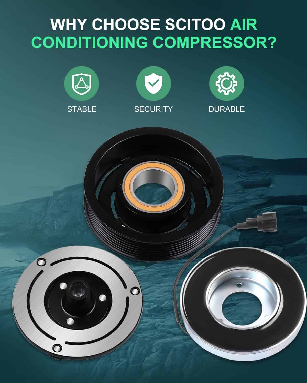 Kit de Ensamblaje de Bobina de Embrague del Compresor de - Imagen 4