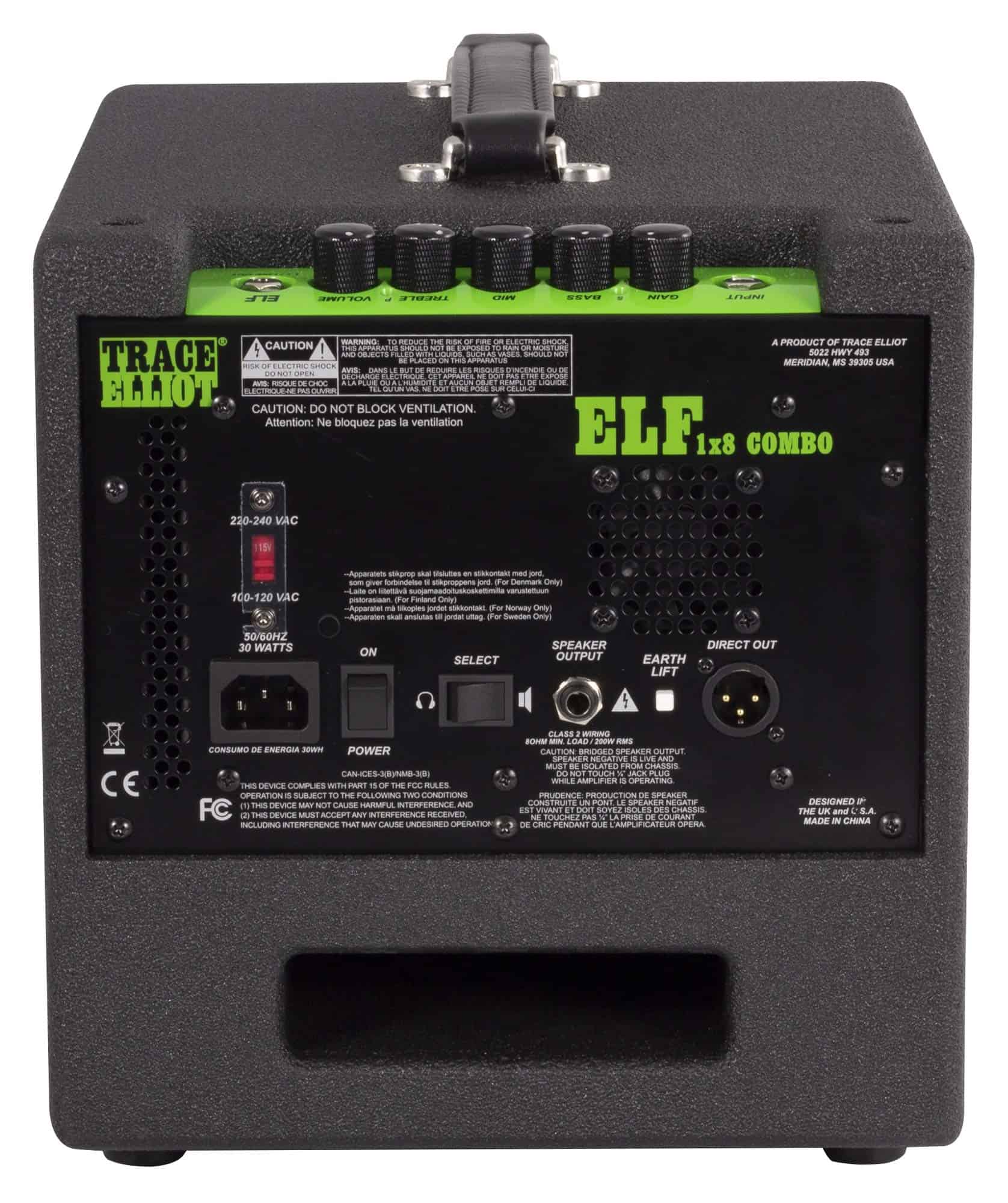 Amplificador Combo de Bajo Trace Elliot ELF 1x8 - Imagen 5