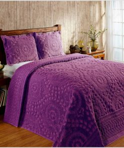 Colcha King Size Better Trends de Chenilla de Algodón 100%,
