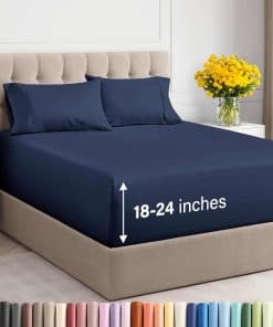 Juego de Sábanas Extra Deep Pocket Queen - 4 Piezas