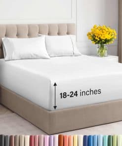 Juego de Sábanas King Extra Deep Pocket - 4 Piezas