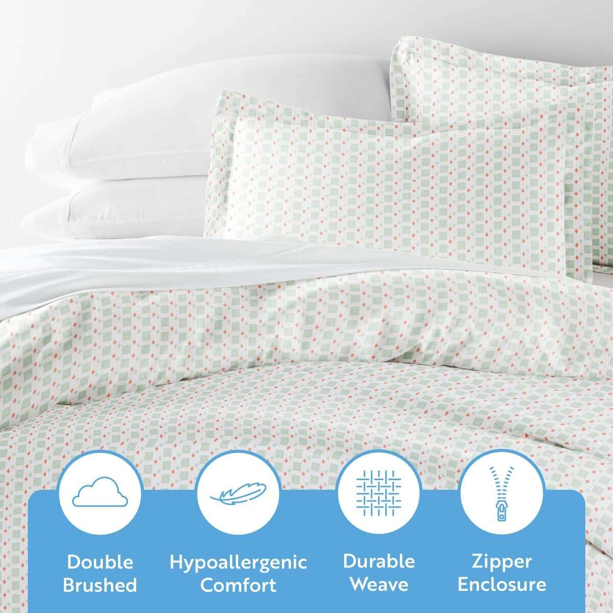 Duvet Cover King Size Linen Market (Aqua) - Experimenta la - Imagen 5