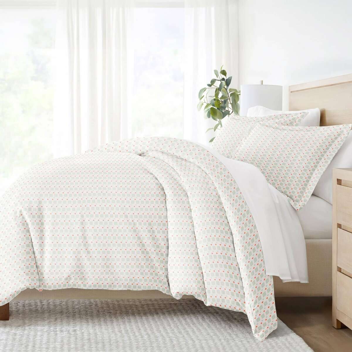 Duvet Cover King Size Linen Market (Aqua) - Experimenta la